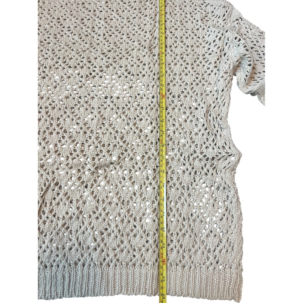 One Shoulder Knit Sweater Top Oversized Pullover Lightweight Casual Chic - Picture 4 of 5